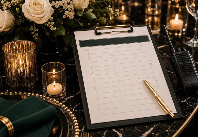 Candlelit event table